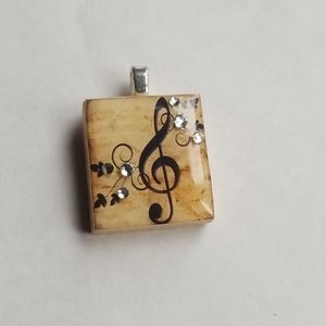 Scrabble tile pendant
